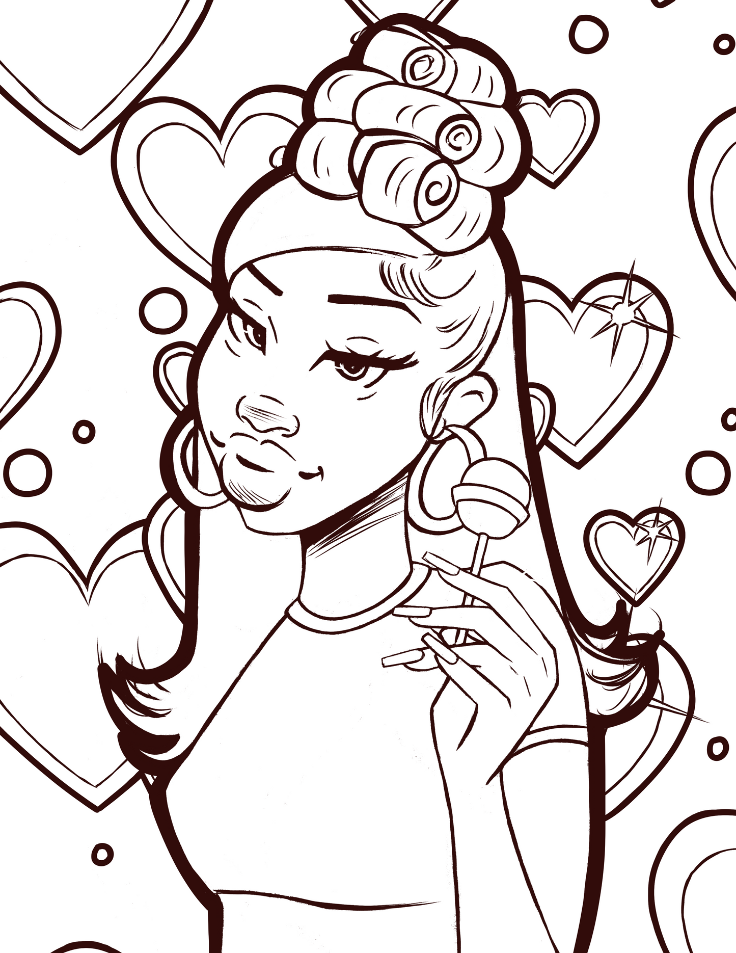 Lolly Coloring Page