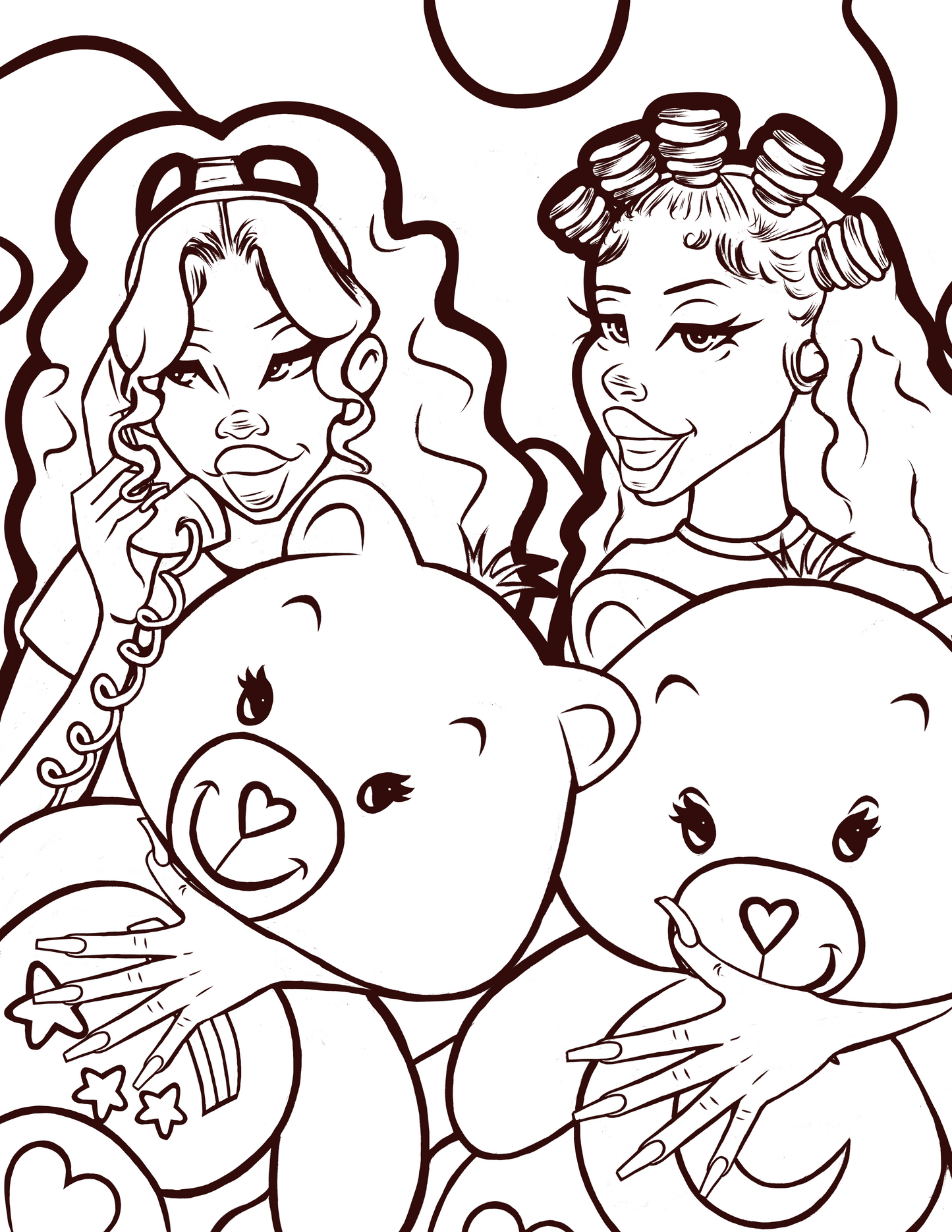 Carebear Coloring Page