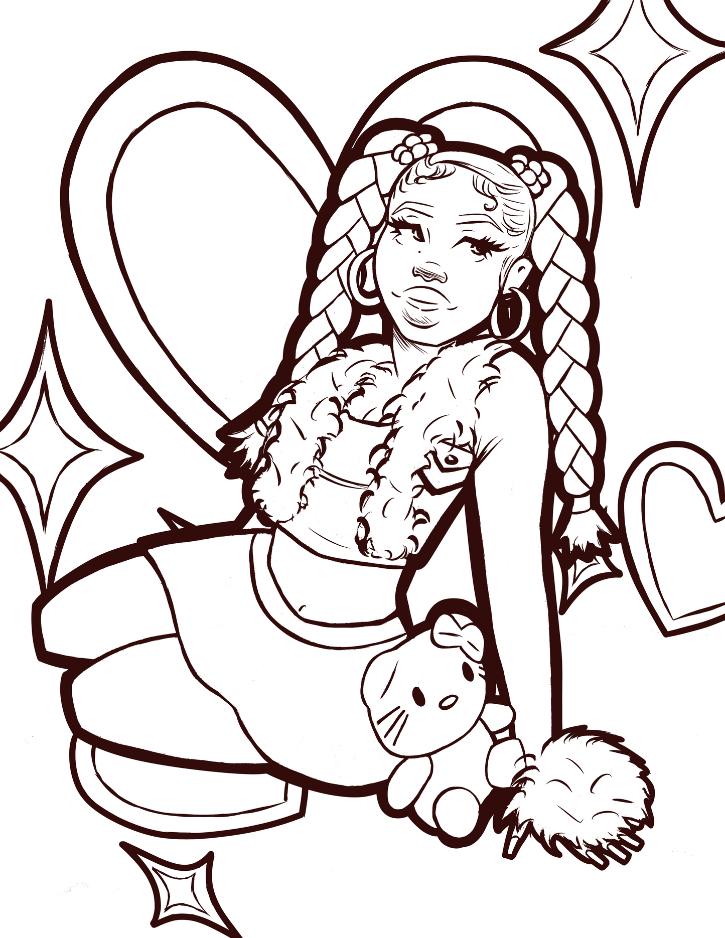 Hello Kitty Coloring Page