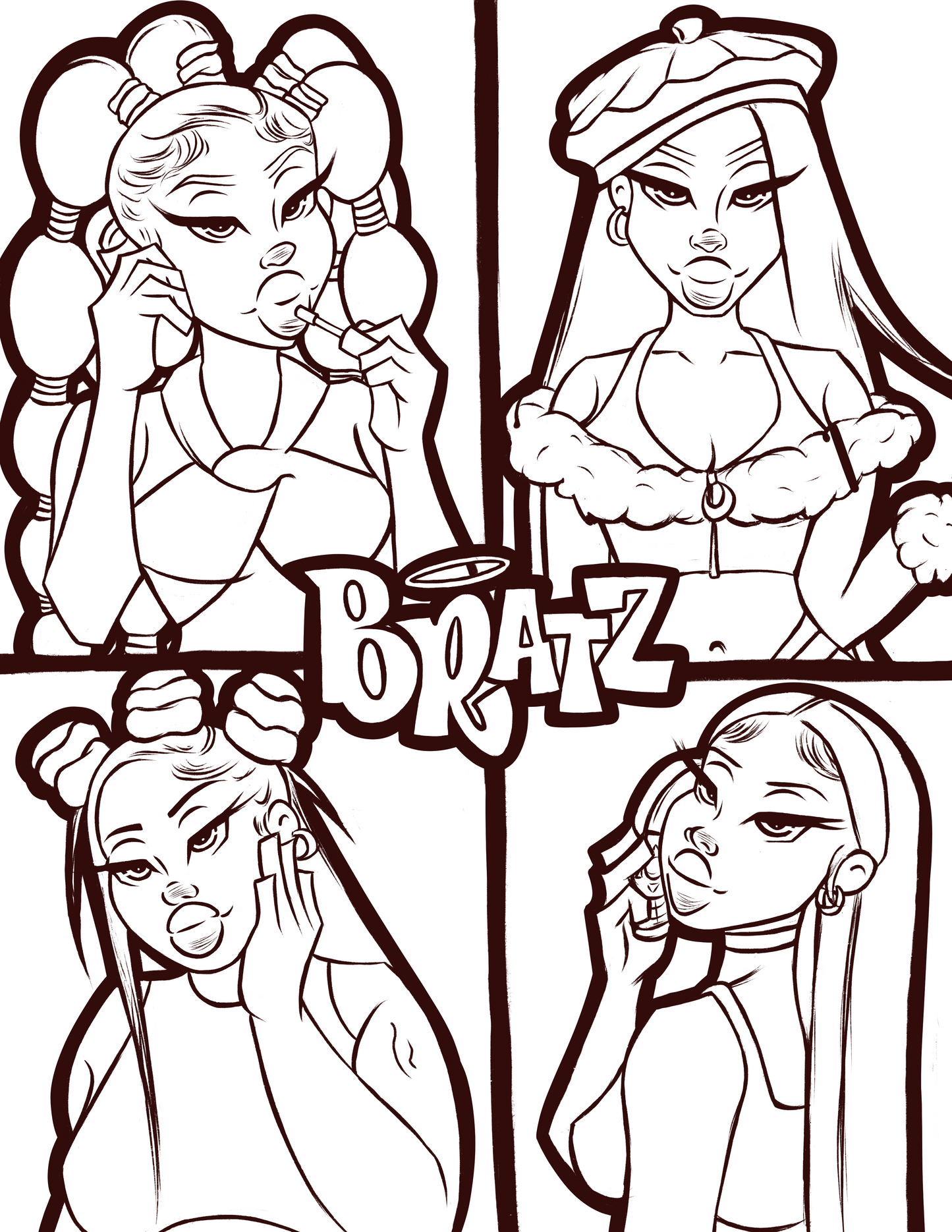 Bratz Coloring Page