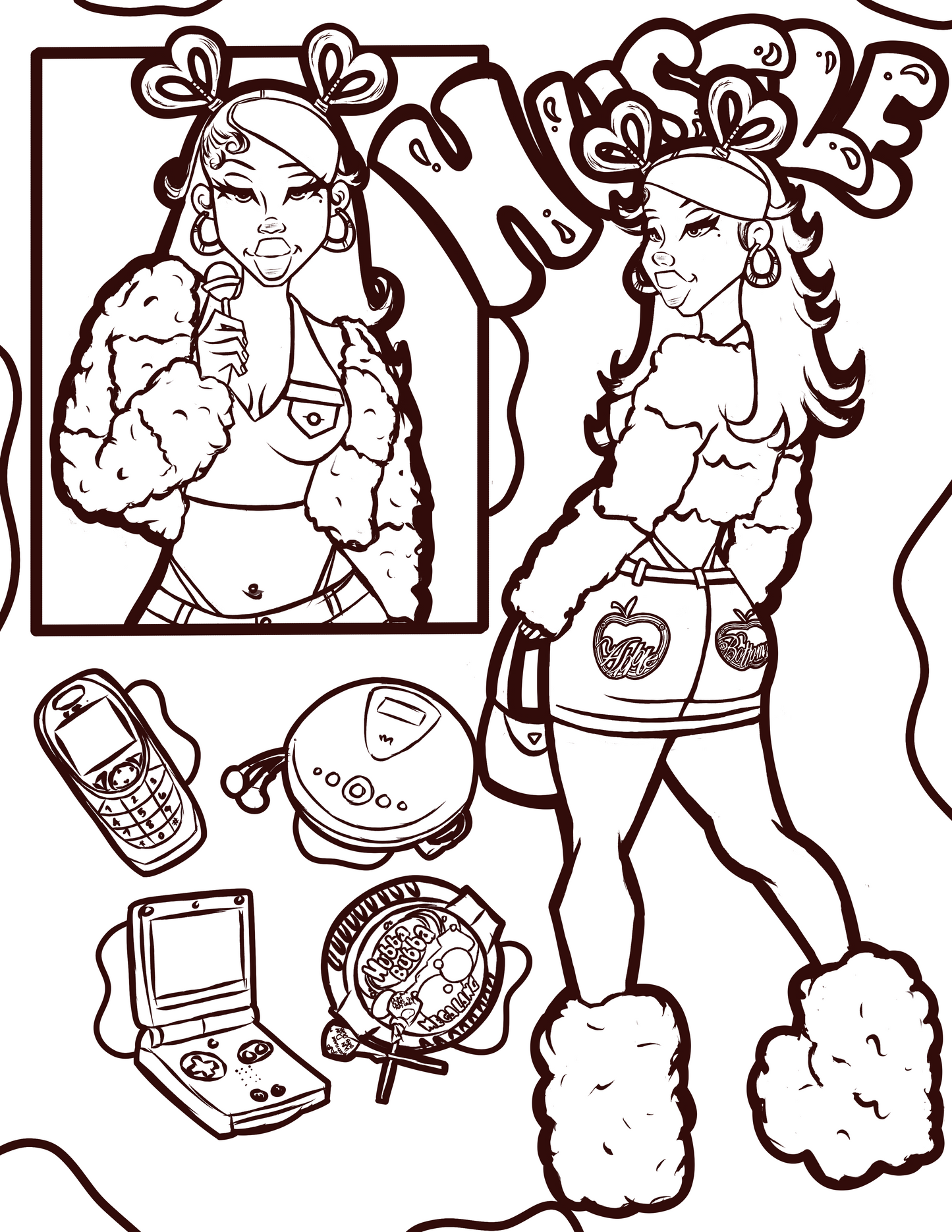 Hustle Coloring Page