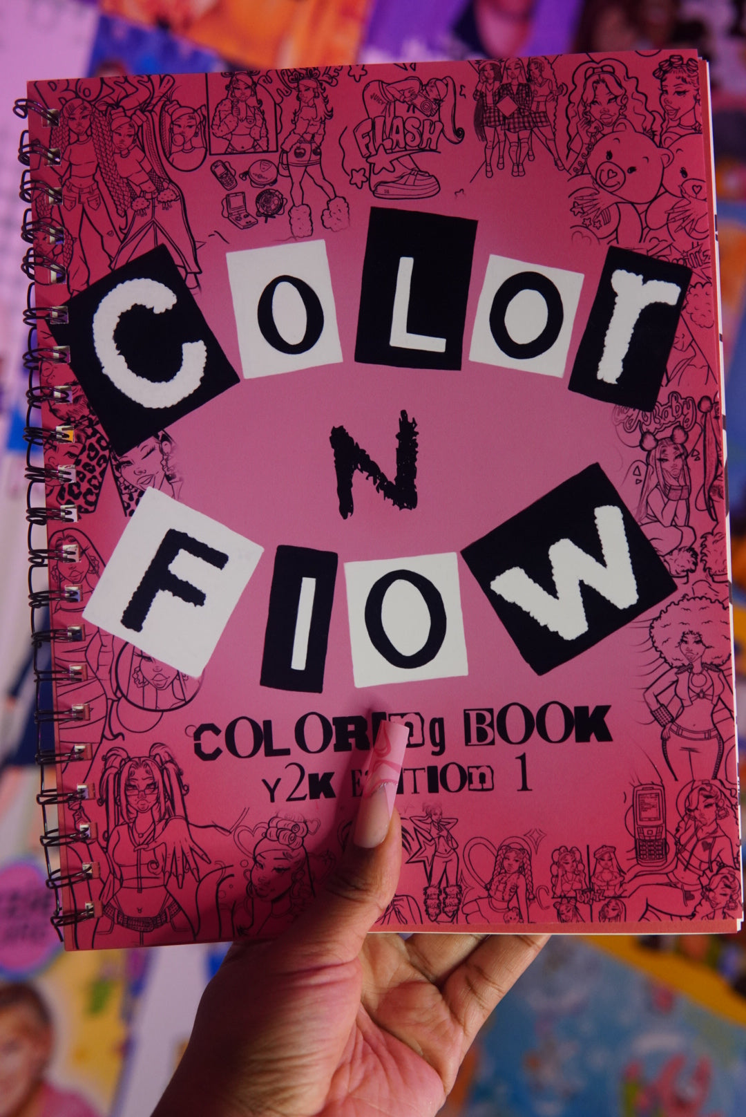 Color & Flow Coloring Book (Y2K Edition 1)