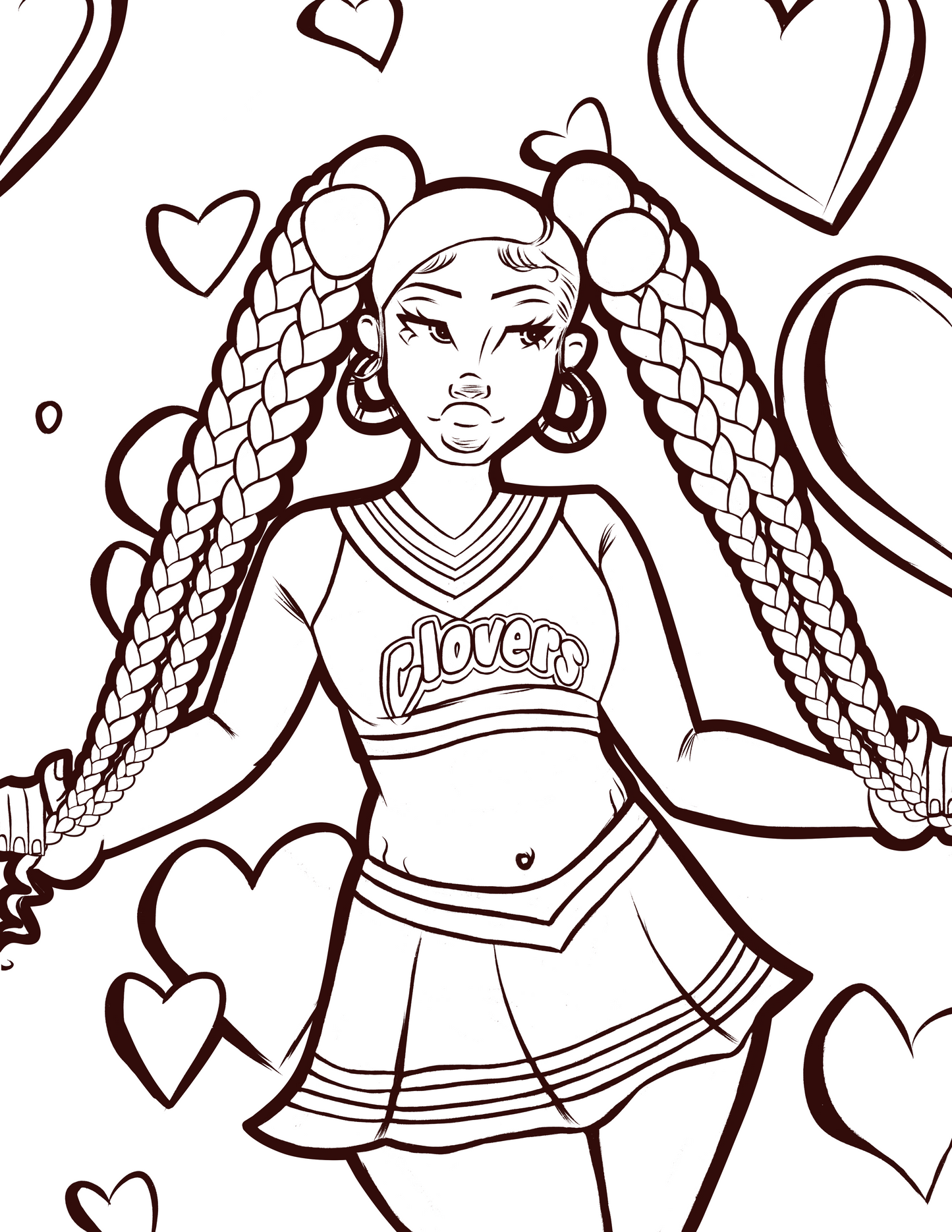 Clover Coloring Page