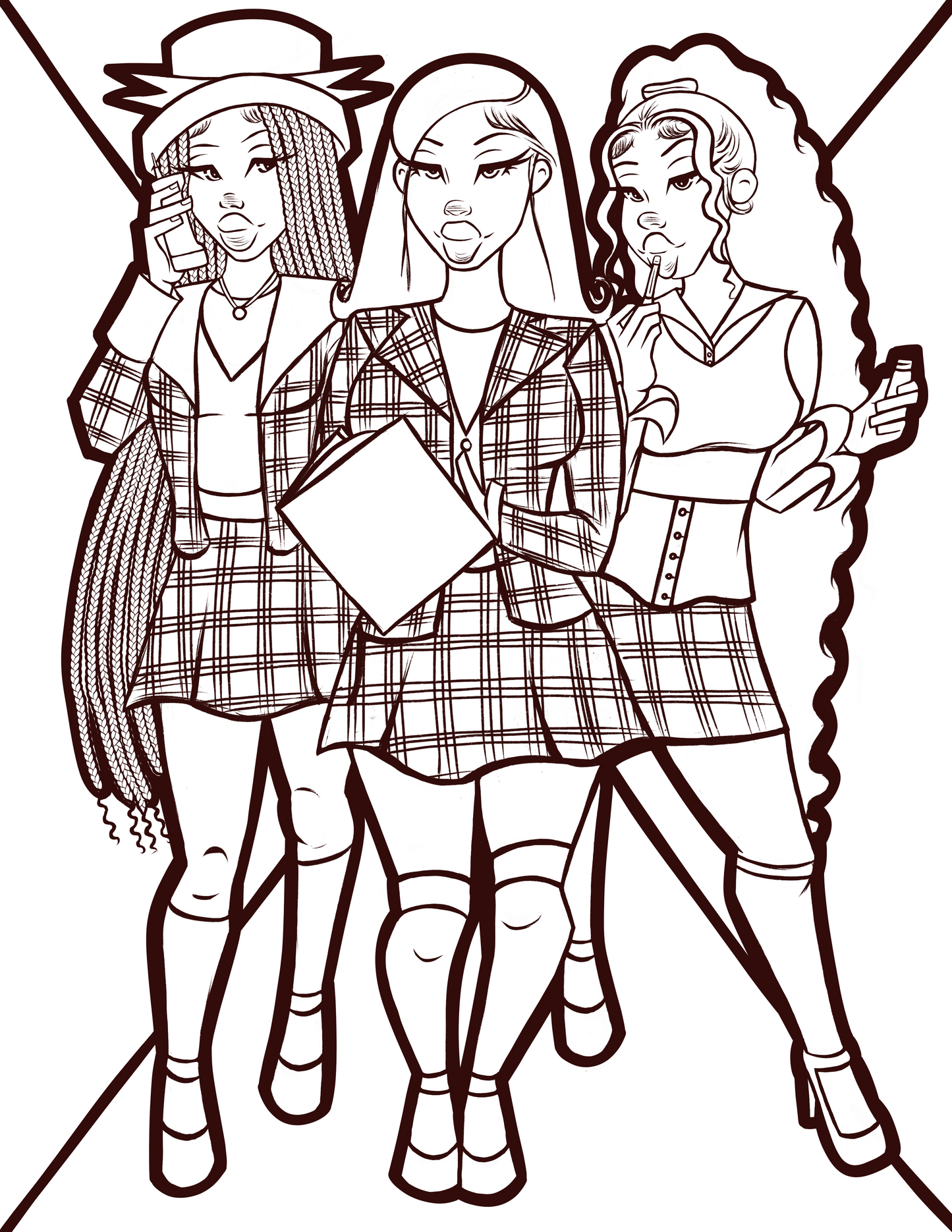 Clueless Coloring Page