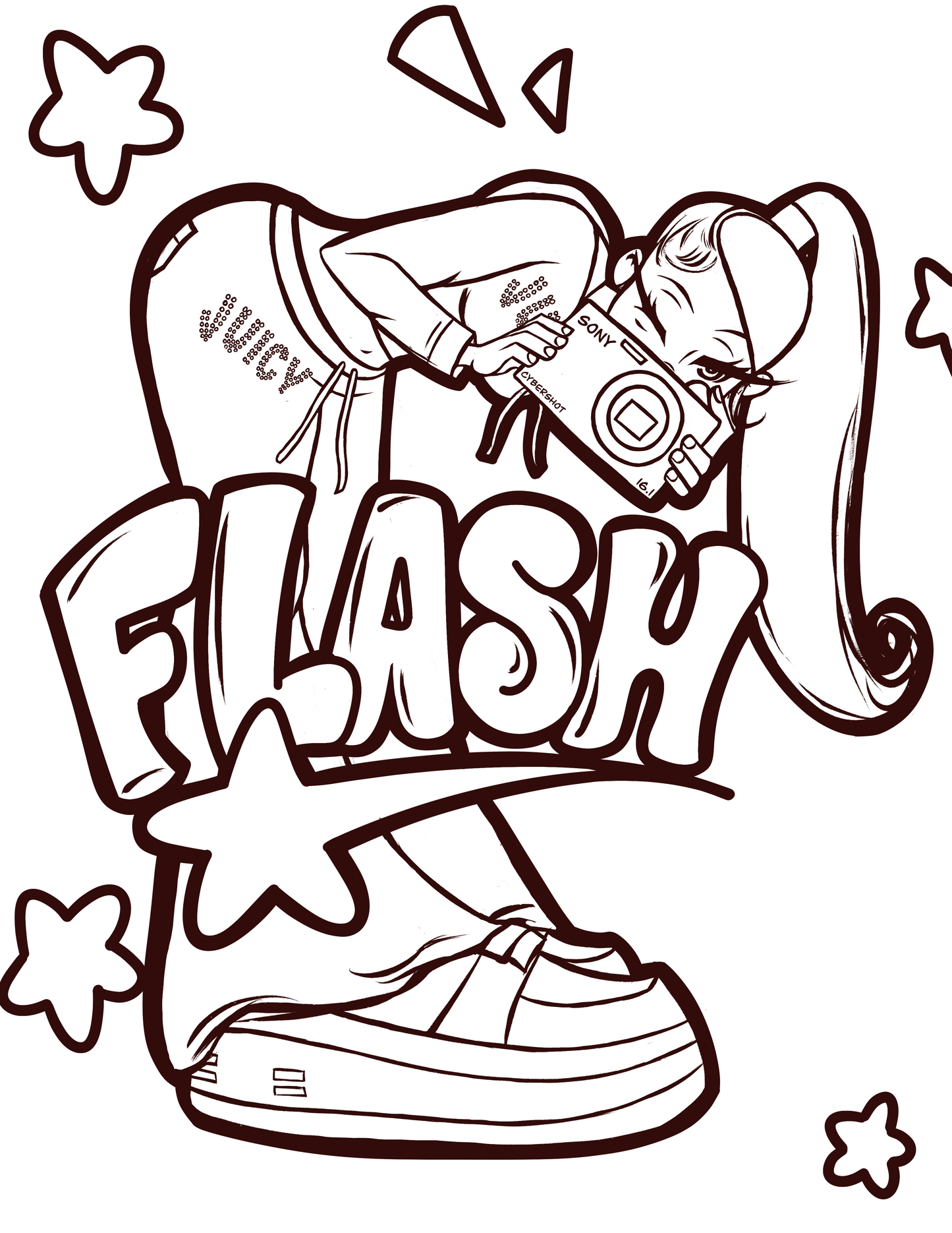 Flash Coloring Page