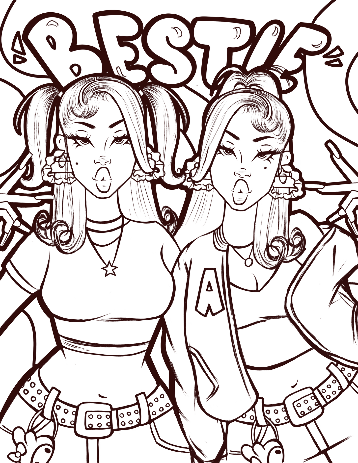 BFF Coloring Page